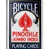 Bicycle Pinochle Cards Large Numbers Air Cushion-0
