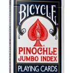 Bicycle Pinochle Cards Large Numbers Air Cushion-0