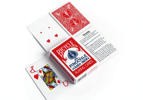 Bicycle Pinochle Cards Large Numbers Air Cushion-4