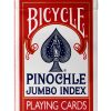 Bicycle Pinochle Cards Large Numbers Air Cushion-1