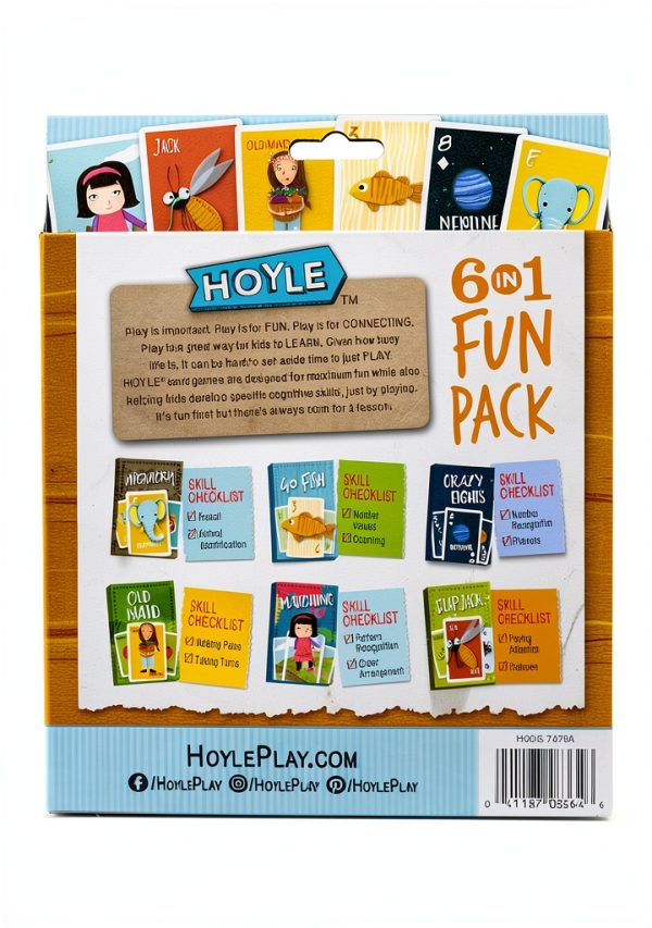 Hoyle 6 in 1 Fun Pack Playing Cards for Kids-1
