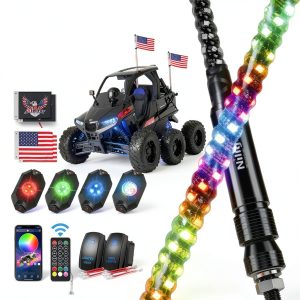 Nilight RGB Whip Light Aluminum Vehicle Exterior-0