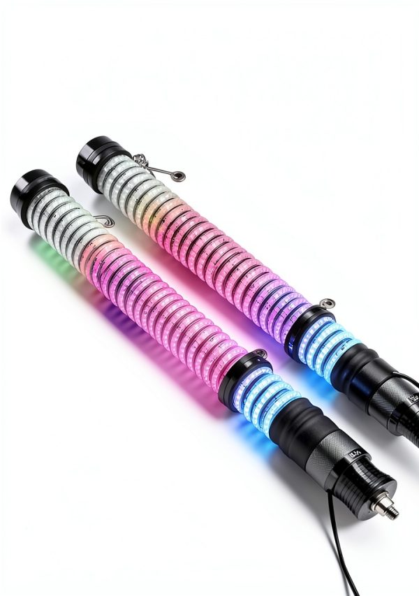KEMIMOTO LED Whip Lights Aluminum UV Resistant 2ft-2