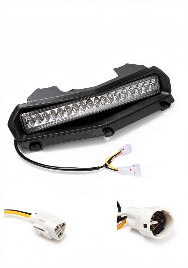 KEMIMOTO UTV Head Light Black 20W Rust Proof-1