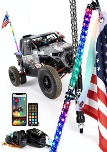 Xprite LED Whip Light Vehicle Exterior Aluminum-0