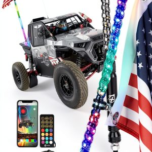 Xprite LED Whip Light Vehicle Exterior Aluminum-0