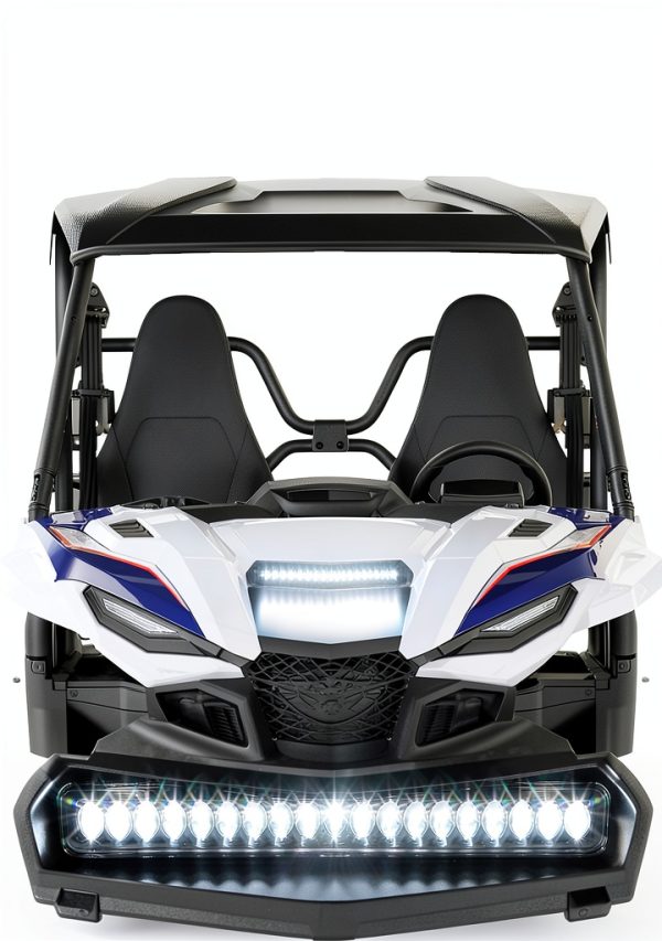 KEMIMOTO UTV Head Light Black 20W Rust Proof-4