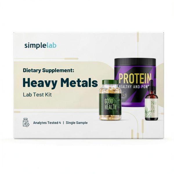 Heavy Metals Supplement Test Kit SimpleLab Mail Lab Assay Fast Results-0
