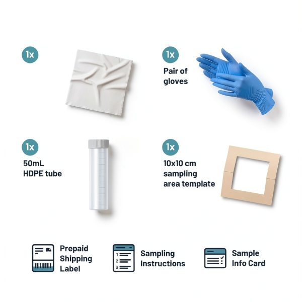 Asbestos Dust Surface Wipe Test by SimpleLab Lab Kit 5-Day Report-1