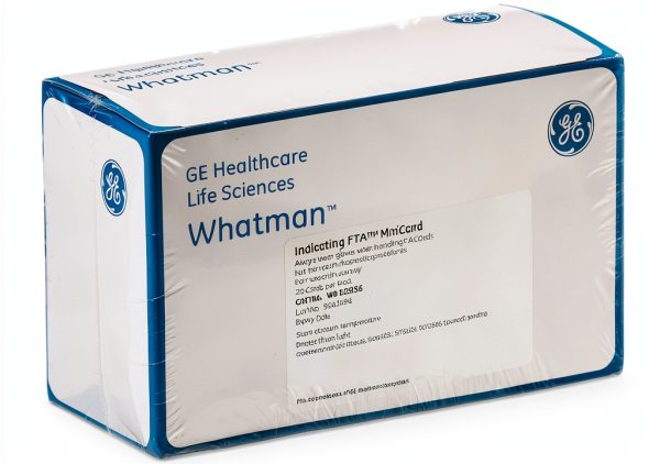GE Whatman FTA Mini Card WB120355 2x125µL Sample Areas Pack of 25-0