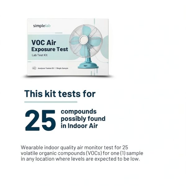 VOC Air Exposure Test by SimpleLab | Indoor Air Quality Test for Home, 25 VOCs Tested | Laboratory Test Kit | at Home Air Test | Test HVAC Systems and Monitor Your Indoor Air Quality-3